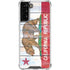 California Flag Light Wood Galaxy S21 FE Clear Case